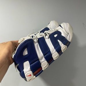 Nike uptempo deep royal blue size 10.5 Airmax Foamposite Jordan restoration